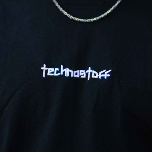 Technostoff Stick auf Brust